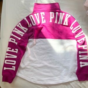 NWT PINK Half Zip Pullover